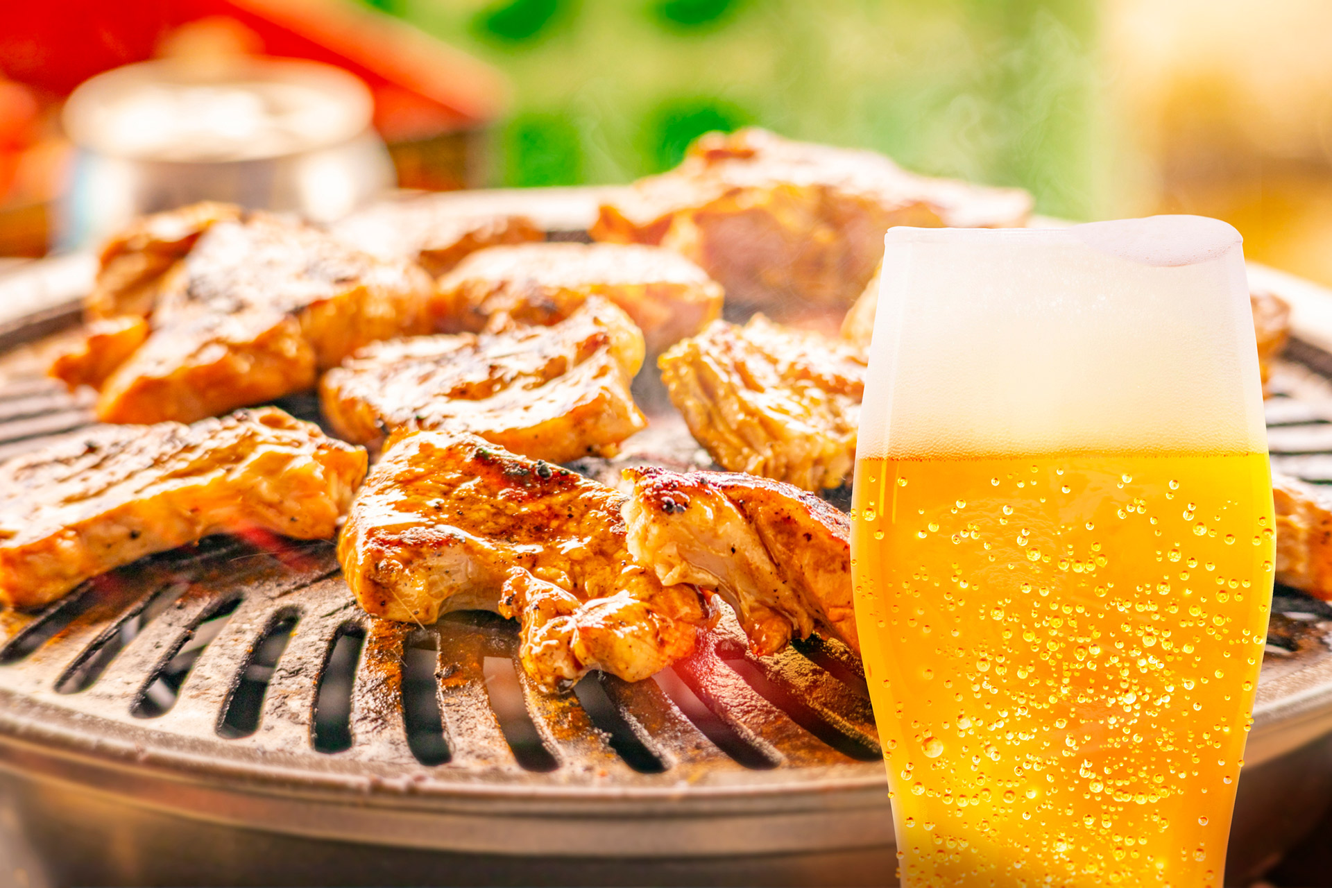 Beer and barbeque