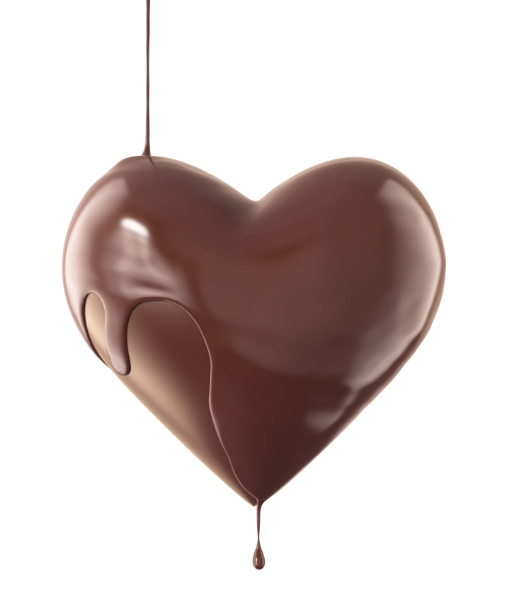 chocolate heart valentines day